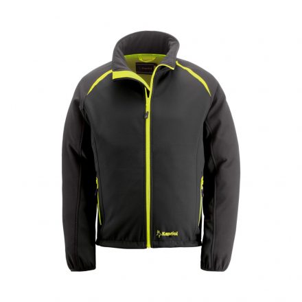 Kapriol EVO Soft Shell dzseki fekete/citrom M